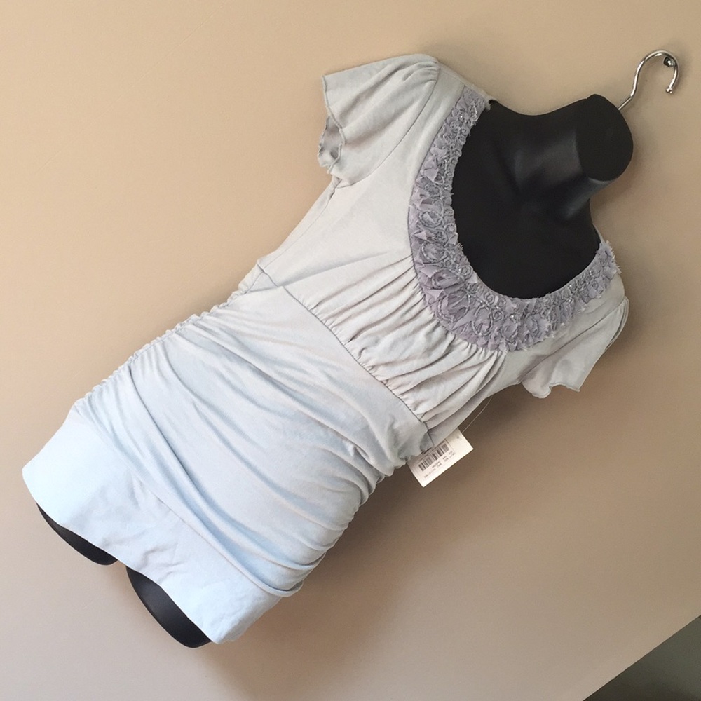 NWT Large Light Grey Blouse